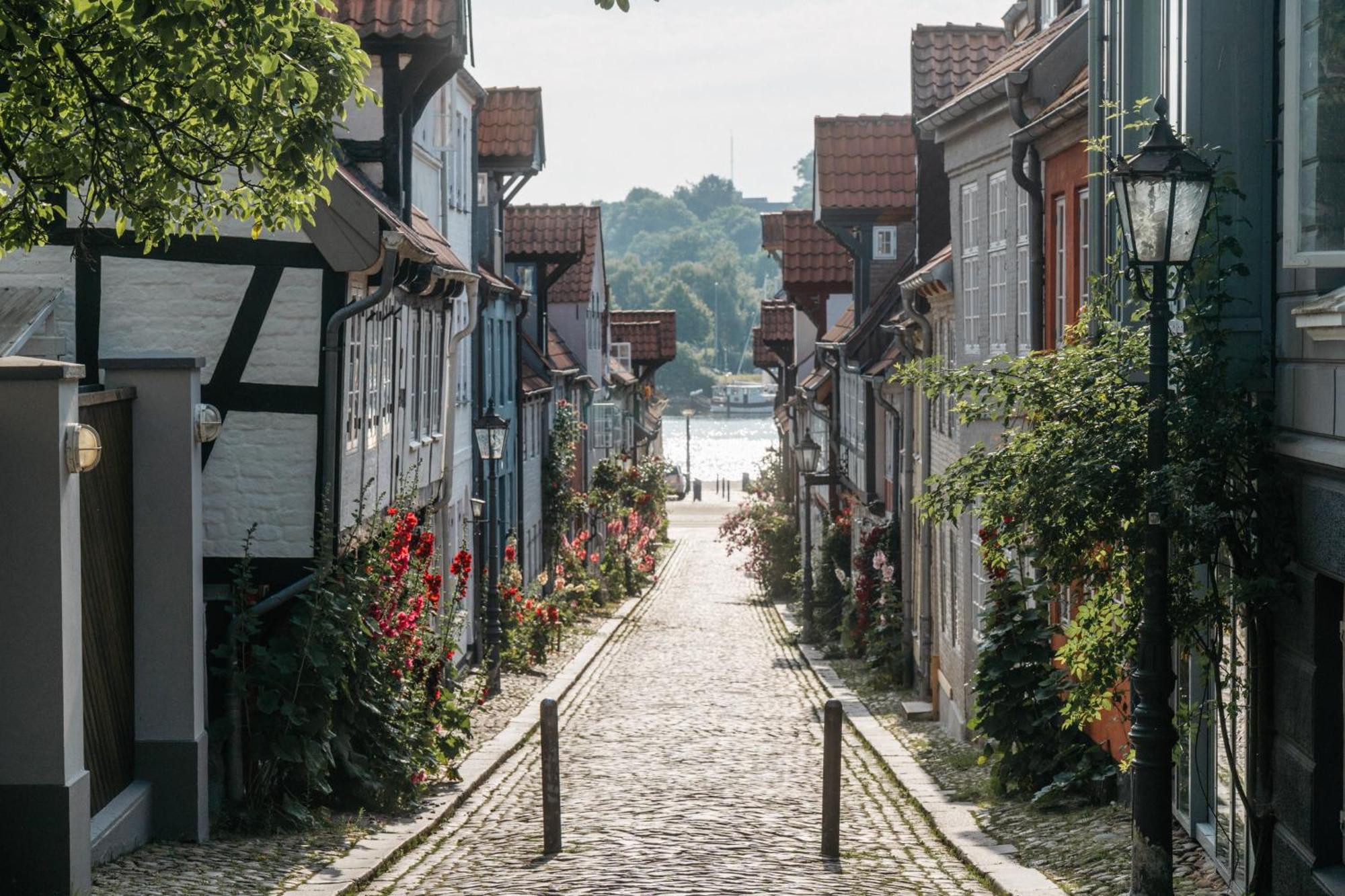 Grosses Apartment Mit 2 Balkonen Zentral Am Nordertor Flensburg Eksteriør bilde